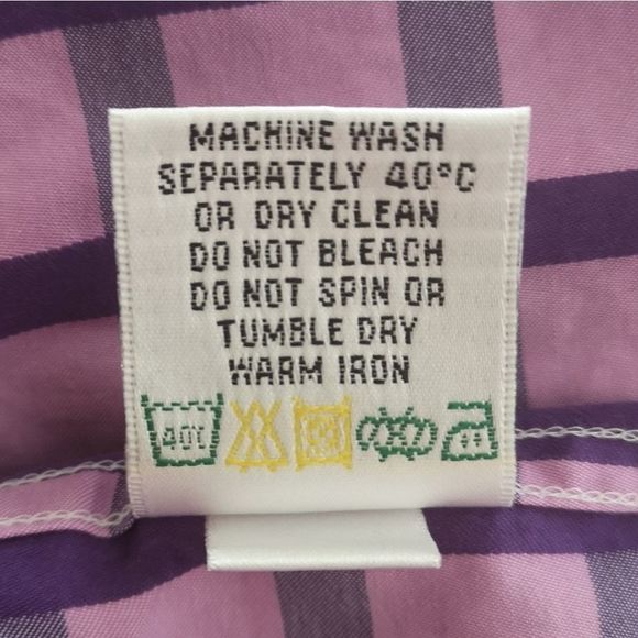 𝅺Bugatchi Uomo Mens Shirt Button Up Contrast Flip Cuff Cotton Casual Size Large - Picture 14 of 14